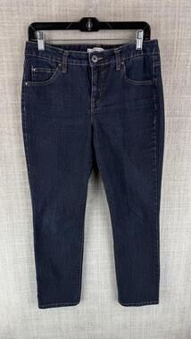 BandolinoBlu Jeans Womens 8 Blue Dark Wash Skinny Slim Stretch Pockets